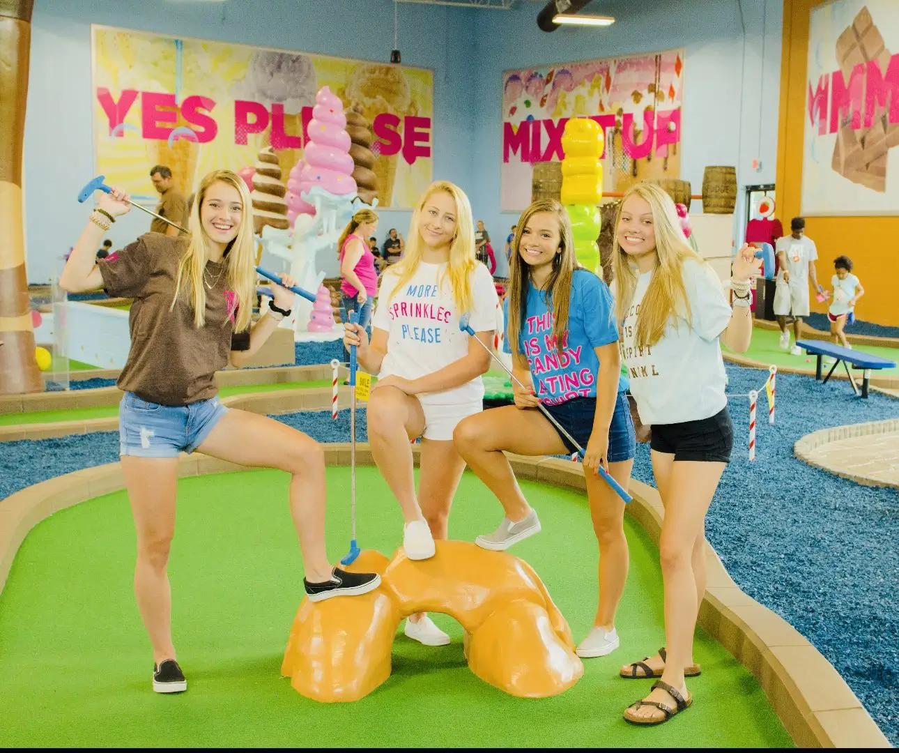 Blog - Girls Playing Golf at Crave