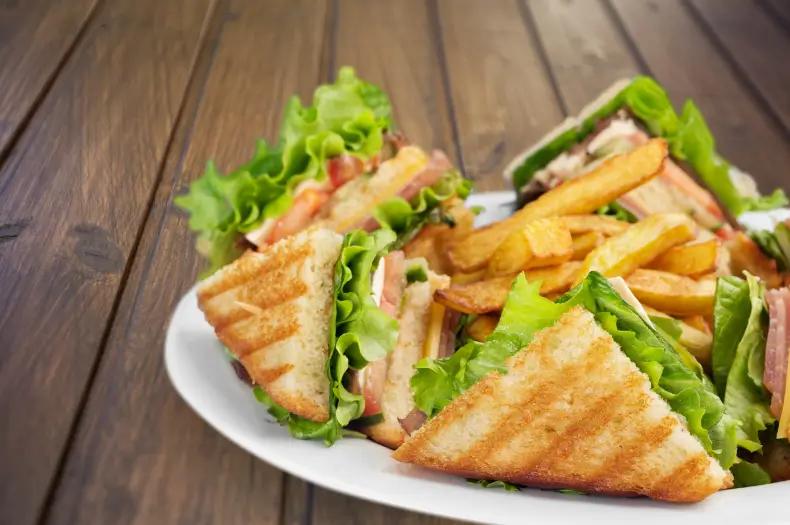 Sandwiches and fries