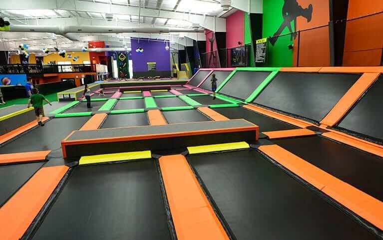 TopJump trampolines and jump area